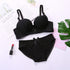 Cotton Refreshing Wire Free Bra Brief Sets Women Push Up Underwear Set Sexy Bra Set