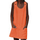 Crew Neck Women Dresses Shift Daily Casual Button Plain Cotton Dresses 3.5