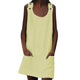 Crew Neck Women Dresses Shift Daily Casual Button Plain Cotton Dresses 3.5
