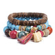 Crystal Bead Bracelets for Women Vintage Bracelet Female Jewelry Tassel Natural Stone Charms Wristband Gift pulseira feminina