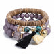 Crystal Bead Bracelets for Women Vintage Bracelet Female Jewelry Tassel Natural Stone Charms Wristband Gift pulseira feminina
