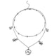 Crystal Heart Necklace Pendant Female Short Gold Chain Necklace Pendant Necklace Crystal Heart Necklace Chocker neck