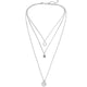 Crystal Heart Necklace Pendant Female Short Gold Chain Necklace Pendant Necklace Crystal Heart Necklace Chocker neck