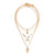 Crystal Heart Necklace Pendant Female Short Gold Chain Necklace Pendant Necklace Crystal Heart Necklace Chocker neck