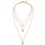 Crystal Heart Necklace Pendant Female Short Gold Chain Necklace Pendant Necklace Crystal Heart Necklace Chocker neck