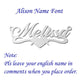 Custom Arabic Name Necklace, Personalized Name Necklace in Arabic, Custom Name Jewelry