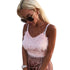 Cute Fluffy Pink Faux Fur Crop Top Women Spaghetti Strap Backless Bodycon Cami Tops Sexy Rave Festival Top Party Clubwear Camis