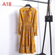 Cute Pink Dress 2019 Summer Women Dress Long sleeves Flowers Print Boho Style Beach Dress Sundress Casual Shift Dresses Vestido