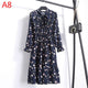 Cute Pink Dress 2019 Summer Women Dress Long sleeves Flowers Print Boho Style Beach Dress Sundress Casual Shift Dresses Vestido