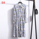 Cute Pink Dress 2019 Summer Women Dress Long sleeves Flowers Print Boho Style Beach Dress Sundress Casual Shift Dresses Vestido
