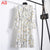 Cute Pink Dress 2019 Summer Women Dress Long sleeves Flowers Print Boho Style Beach Dress Sundress Casual Shift Dresses Vestido