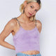 Cute Purple Fluffy Tank Top Girl Sexy Crop Top With Metal Link Chain Straps 2019 Summer Top Fashion Streetwear For Young Lady