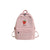 DCIMOR New Fruit embroidery Women Backpack Little fresh Waterproof nylon solid color shoulder bag Girls'schoolbags for teenagers