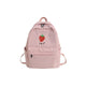 DCIMOR New Fruit embroidery Women Backpack Little fresh Waterproof nylon solid color shoulder bag Girls'schoolbags for teenagers
