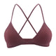 De Monarchia Sexy Women Bra Ribbed Plunge Underwear Wireless Crisscross Back V Neck Bras Comfort Lady's Cotton Bralette