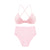 De Monarchia Sexy Women Bra Ribbed Plunge Underwear Wireless Crisscross Back V Neck Bras Comfort Lady's Cotton Bralette