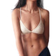 De Monarchia Sexy Women Bra Ribbed Plunge Underwear Wireless Crisscross Back V Neck Bras Comfort Lady's Cotton Bralette