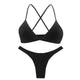 De Monarchia Sexy Women Bra Ribbed Plunge Underwear Wireless Crisscross Back V Neck Bras Comfort Lady's Cotton Bralette