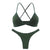 De Monarchia Sexy Women Bra Ribbed Plunge Underwear Wireless Crisscross Back V Neck Bras Comfort Lady's Cotton Bralette