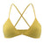 De Monarchia Sexy Women Bra Ribbed Plunge Underwear Wireless Crisscross Back V Neck Bras Comfort Lady's Cotton Bralette