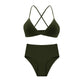 De Monarchia Sexy Women Bra Ribbed Plunge Underwear Wireless Crisscross Back V Neck Bras Comfort Lady's Cotton Bralette