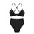 De Monarchia Sexy Women Bra Ribbed Plunge Underwear Wireless Crisscross Back V Neck Bras Comfort Lady's Cotton Bralette
