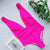 Deep v neck one piece swimwear Neon green swimsuit female monokini High cut bikini Floral print swimwear women 2019 badpak dames