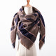 AlphaGal  brand women scarf fashion plaid winter scarves for ladies cashmere shawls wraps warm neck Triangle Bandage pashmina
