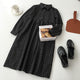 Dress Women Casual A-Line High-quality High Waist Button Plaid Soft All-match Spring Korean Style Comfortable Long Sleeve Lovely