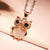 Drop Shipping Vintage Owl Design Rhinestones Crystal Pendant Necklaces Women Sweater Chain Necklace Jewelry Clothing Accessories