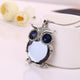 Drop Shipping Vintage Owl Design Rhinestones Crystal Pendant Necklaces Women Sweater Chain Necklace Jewelry Clothing Accessories