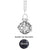 Dropshipping Felt Ball Lava Stone Aromatherapy Antique Vintage Glow Diffuser Necklace Locket Necklace for Perfume Essential Oil