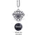 Dropshipping Felt Ball Lava Stone Aromatherapy Antique Vintage Glow Diffuser Necklace Locket Necklace for Perfume Essential Oil