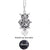 Dropshipping Felt Ball Lava Stone Aromatherapy Antique Vintage Glow Diffuser Necklace Locket Necklace for Perfume Essential Oil