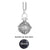 Dropshipping Felt Ball Lava Stone Aromatherapy Antique Vintage Glow Diffuser Necklace Locket Necklace for Perfume Essential Oil