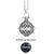 Dropshipping Felt Ball Lava Stone Aromatherapy Antique Vintage Glow Diffuser Necklace Locket Necklace for Perfume Essential Oil