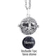 Dropshipping Felt Ball Lava Stone Aromatherapy Antique Vintage Glow Diffuser Necklace Locket Necklace for Perfume Essential Oil