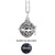 Dropshipping Felt Ball Lava Stone Aromatherapy Antique Vintage Glow Diffuser Necklace Locket Necklace for Perfume Essential Oil