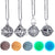 Dropshipping Felt Ball Lava Stone Aromatherapy Antique Vintage Glow Diffuser Necklace Locket Necklace for Perfume Essential Oil