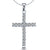 Druzy Shiny Silver Cross Rhinestone Pendant Necklace For Woman Sweet Simple Collar Girls Choker Femme Chain Jewelry Dropshipping