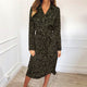 2019 Woman Summer fashion sexy leopard V-Neck Dress long sleeve shirt dresses women plus size dress with belt vestidos
