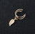 Ear Cuff Wrap Earrings Leaves Jewelry Piercing Clip On Earrings Triangle Cartilage Clip Diy Settings Black Color e0479