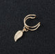 Ear Cuff Wrap Earrings Leaves Jewelry Piercing Clip On Earrings Triangle Cartilage Clip Diy Settings Black Color e0479