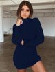 Elegant Midi Knitted Sweater Dress Women Plus Size 2019 Autumn Winter Pencil Party Dress Vestidos Black White Bodycon Dresses