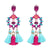 FASHIONSNOOPS Charm Fringed Bijoux Luxury Pendant Tassel Statement Earrings Hot Sale Boho Shiny Drop Dangle Earrings For Women