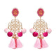 FASHIONSNOOPS Drop Crystal Earring Charm Boho Earrings Fashion Tassel Big Earring Dangle Large Wedding Long Brinco Ear Oorbellen
