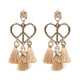 FASHIONSNOOPS Drop Crystal Earring Charm Boho Earrings Fashion Tassel Big Earring Dangle Large Wedding Long Brinco Ear Oorbellen