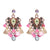 FASHIONSNOOPS Drop Hairball Earring Handmade Tassel Big Earring Dangle Bohemian Large Long Brinco Printing Ear Oorbellen 2018