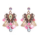 FASHIONSNOOPS Drop Hairball Earring Handmade Tassel Big Earring Dangle Bohemian Large Long Brinco Printing Ear Oorbellen 2018