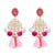 FASHIONSNOOPS Drop Hairball Earring Handmade Tassel Big Earring Dangle Bohemian Large Long Brinco Printing Ear Oorbellen 2018